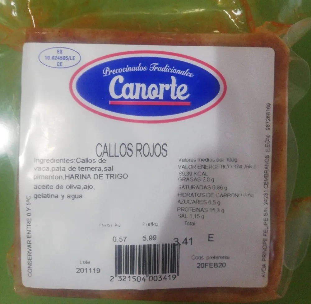 Callos precocinados