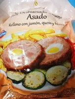 Pollo asado relleno con jamón queso y huevo