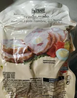 Pollo asado con jamón, queso y huevo