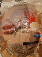 Pollo asado relleno con jamón y queso