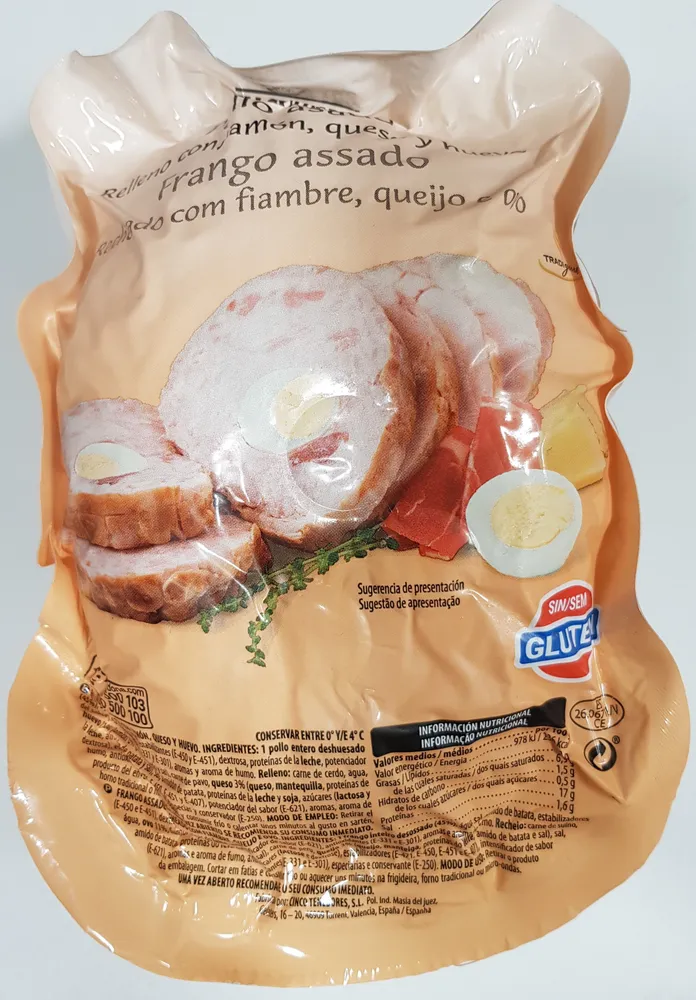 Pollo deshuesado a mano asado