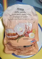 Pollo asado relleno con jamón queso y huevo