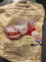 Pollo asado relleno con jamón queso y huevo