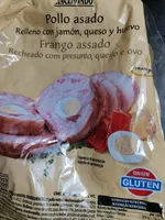 Pollo Asado relleno con jamón, queso y huevo