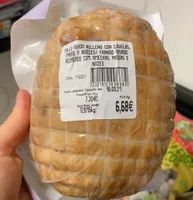Pollo asado relleno con ciruelas pasas y nueces