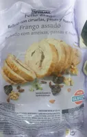 Pollo asado relleno con ciruelas