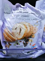 Pollo asado relleno ciruelas y pasas