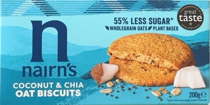 Coconut and Chia Oat Biscuits