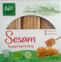 Sesam Knusperriegel & Honig