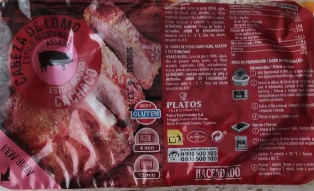 Cabeza de Lomo Estilo Moruno