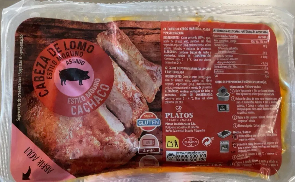 Cabeza lomo asada