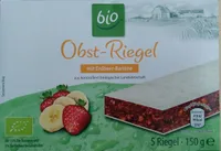 Obst-Riegel mit Erdbeer-Banane