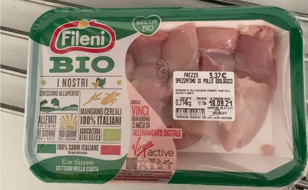 Spezzatino di pollo bio