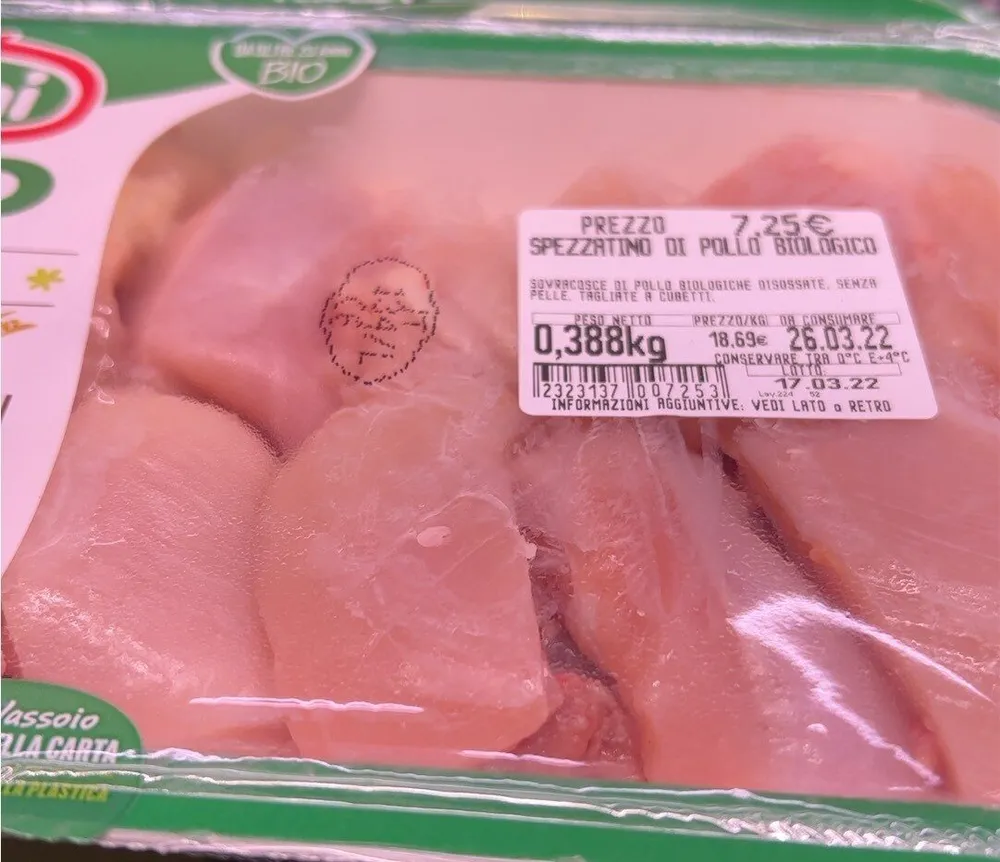Spezzatino pollo biologico