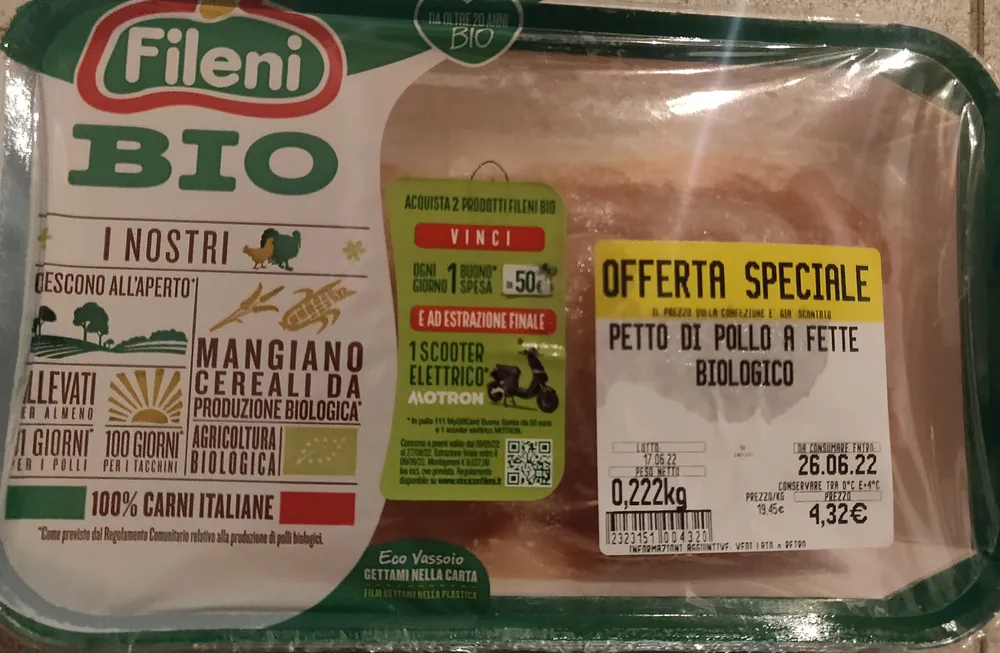 petto di pollo a fette