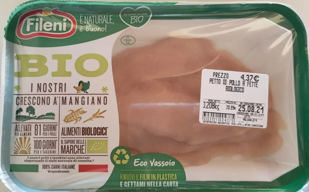 Petto di pollo a fette Bio