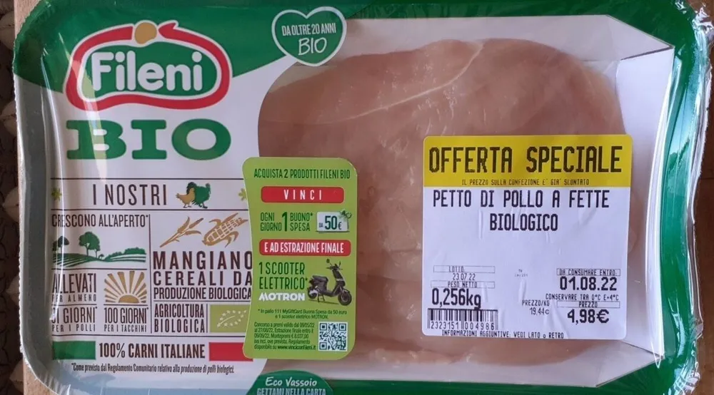 Petto di pollo a fette