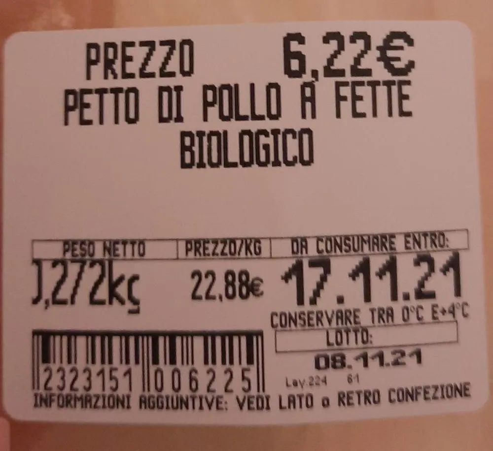 Petti di pollo bio