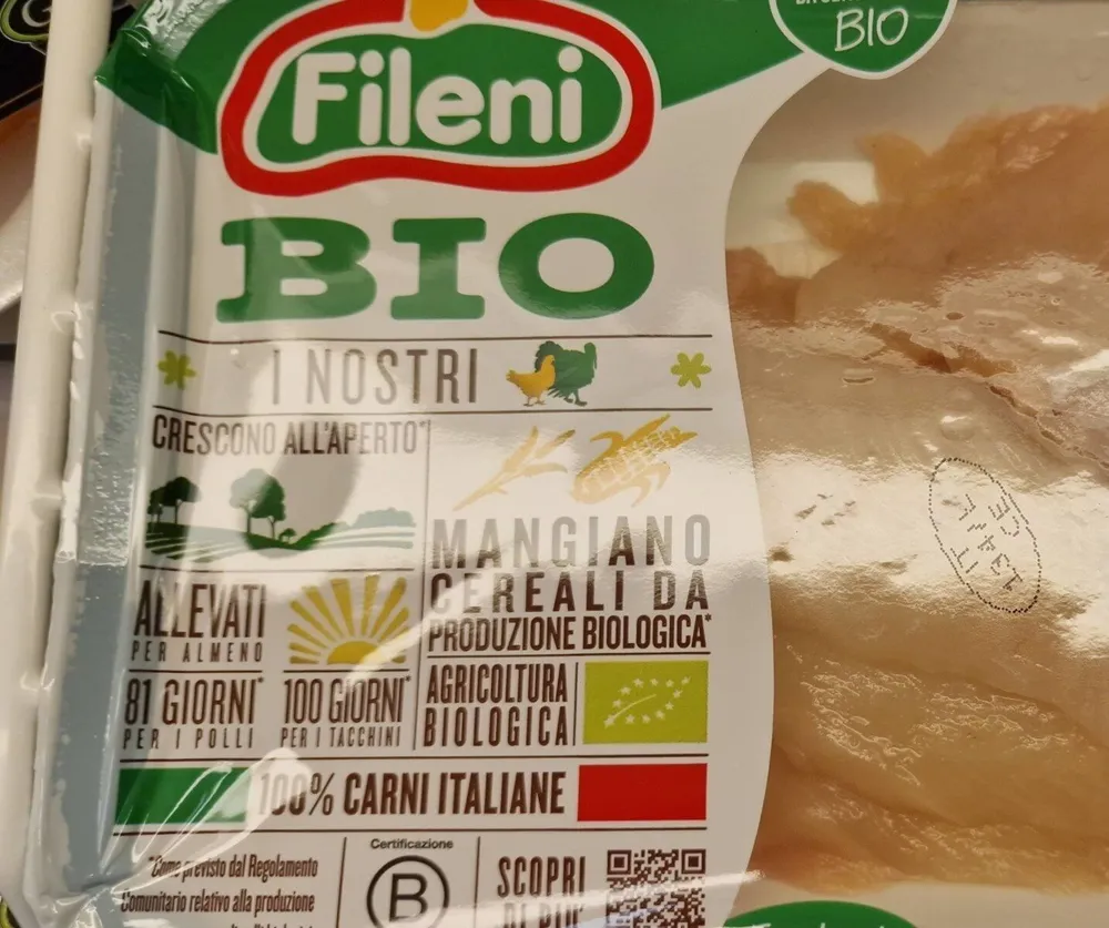 Petto di pollo a fette biologico