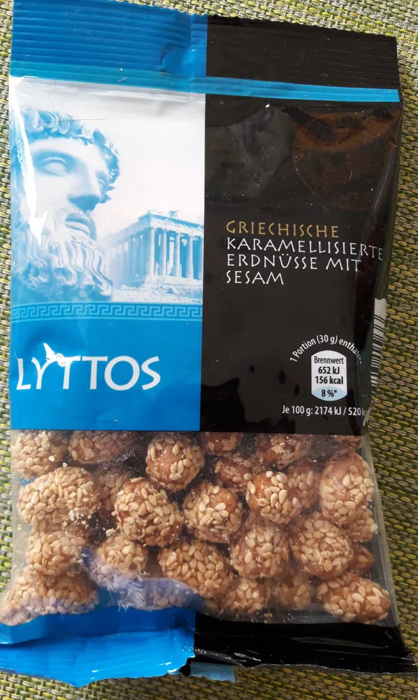 Cacahuètes caramélisées au sésame