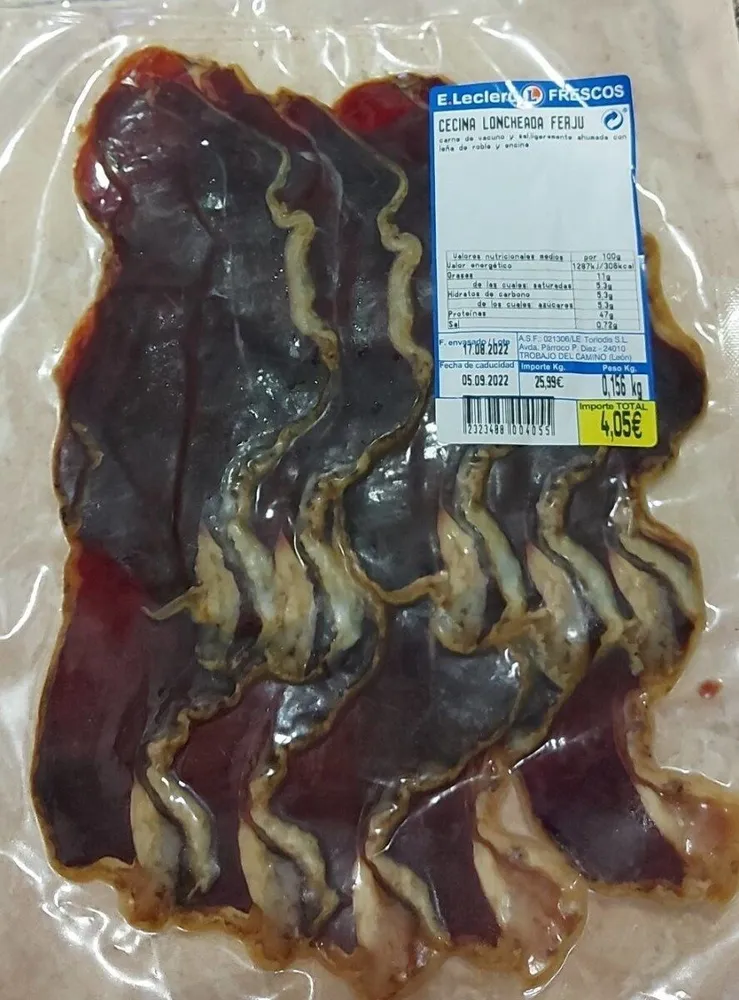 Cecina loncheada Ferju