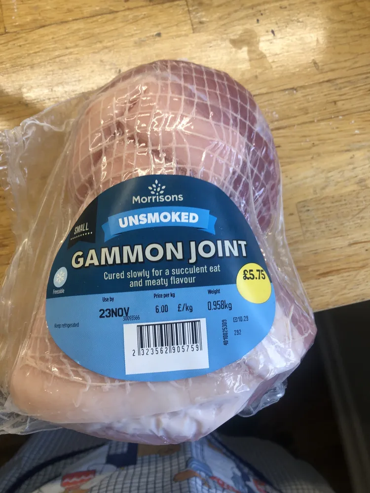 UNSMOKED GAMMON JOINT