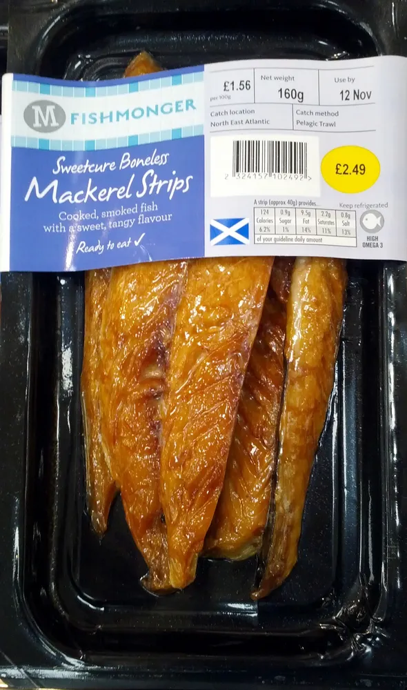 Sweetcure Boneless Mackerel Strips