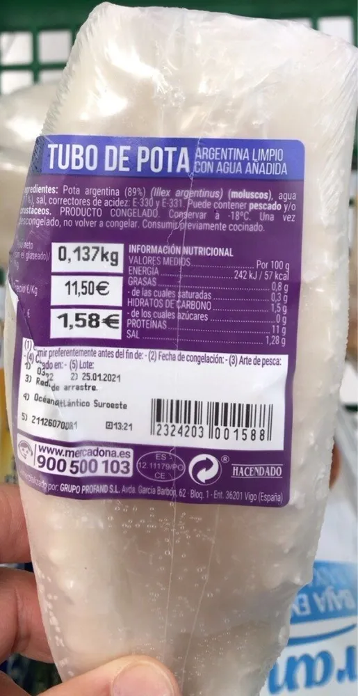 Tubo de pota