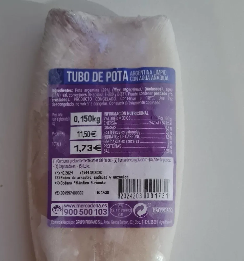Tubo de pota