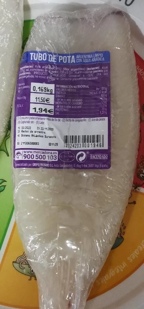 Tubo de pota