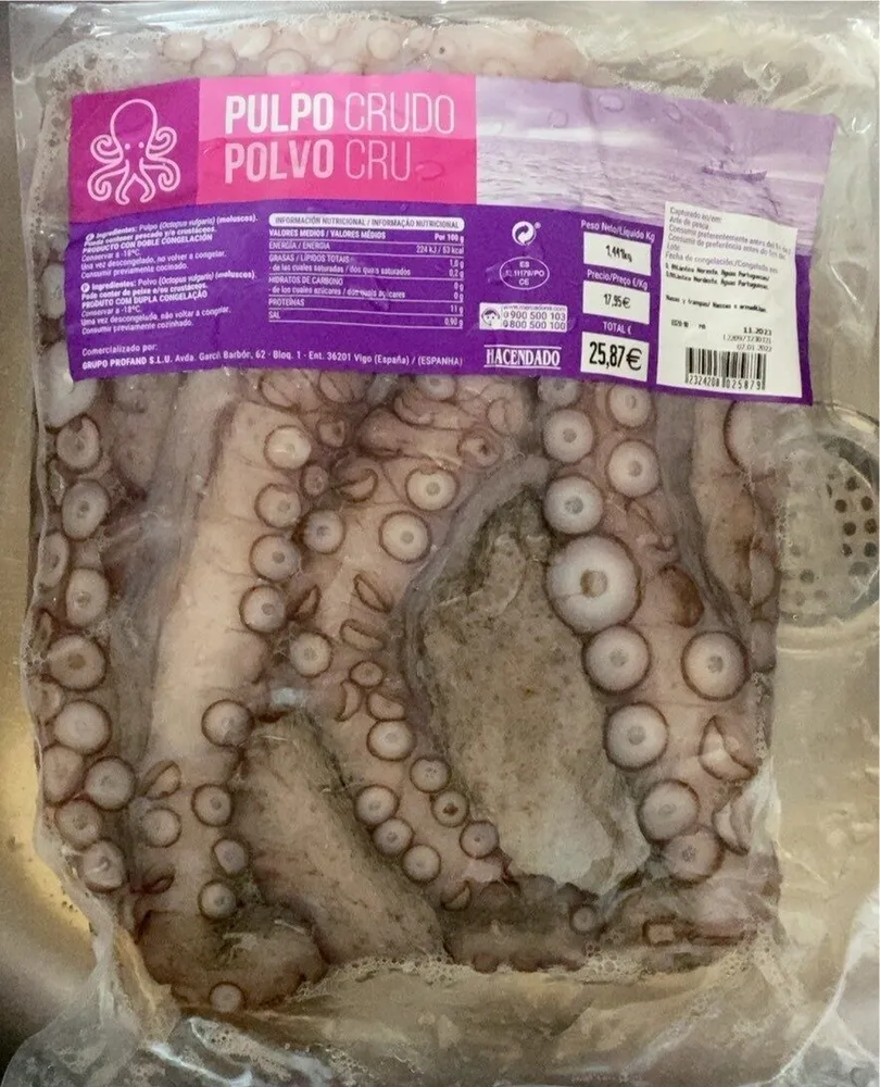 Pulpo Crudo