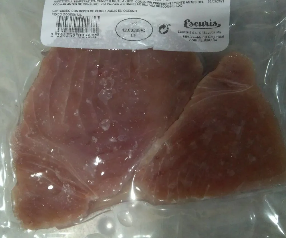 Lomos de atún de aleta amarilla
