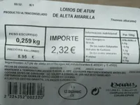 Lomos de atún de aleta amarilla