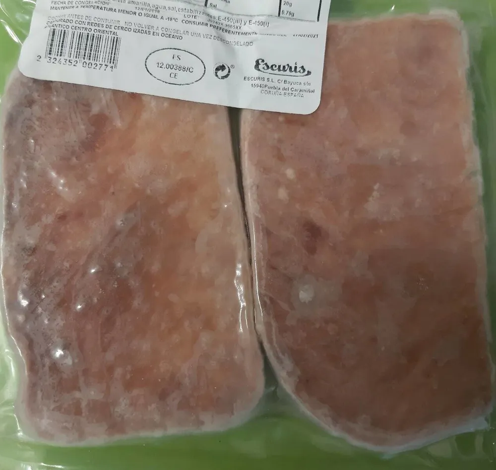Lomos de atún de aleta amarilla