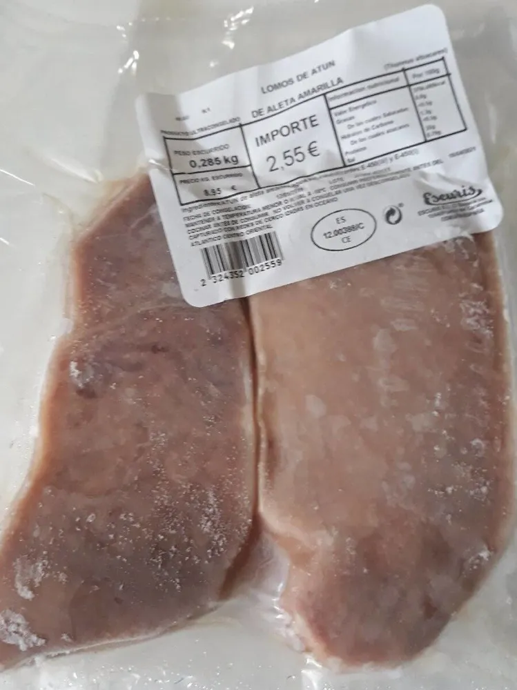 Lomos de atún de aleta amarilla