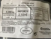 Lomos de Atún de Aleta Amarilla