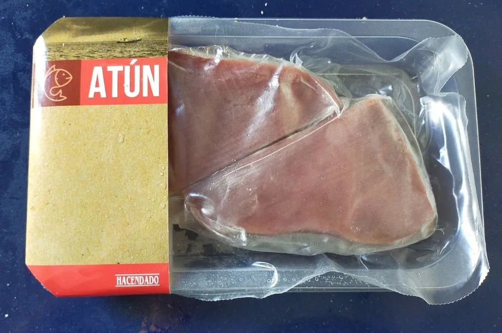 Rodajas de atún de aleta amarilla congeladas