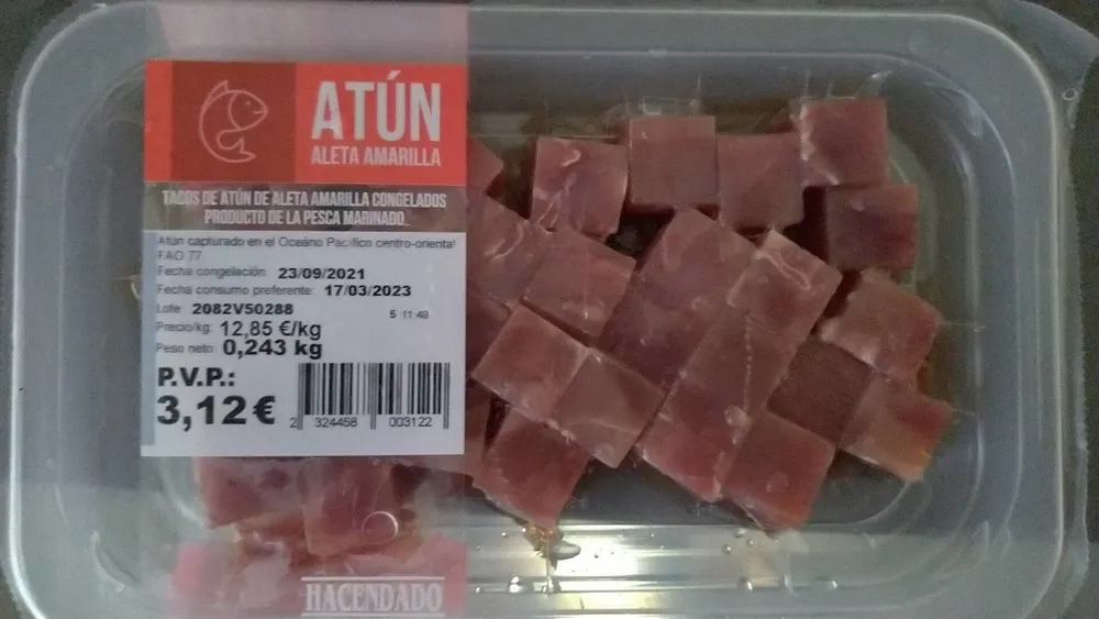 Atún en tacos