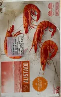 Gamba roja alistado congelado