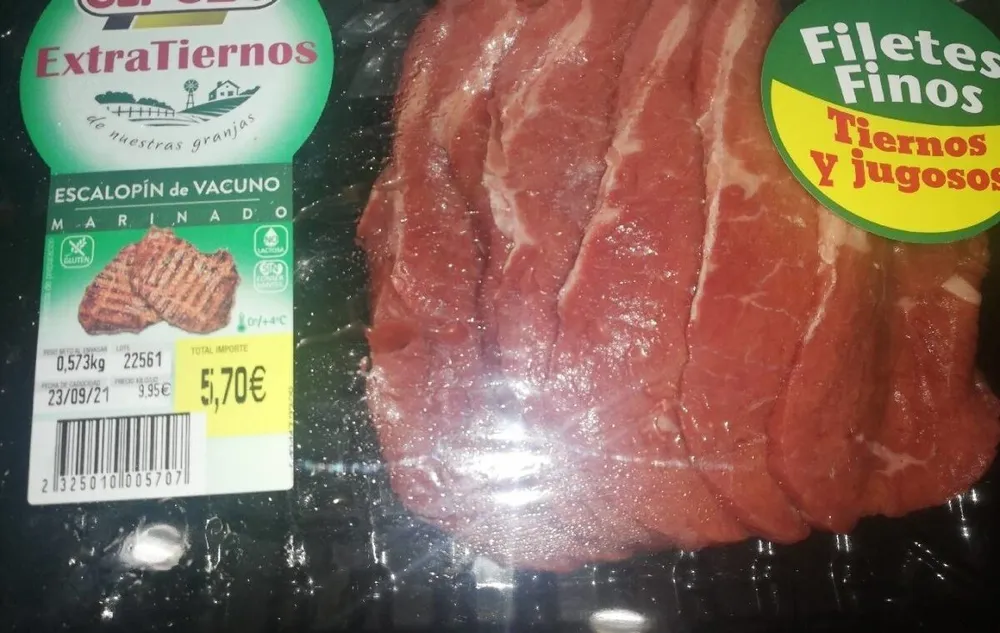 Escalópin de vacuno