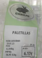 Conejo paletillas