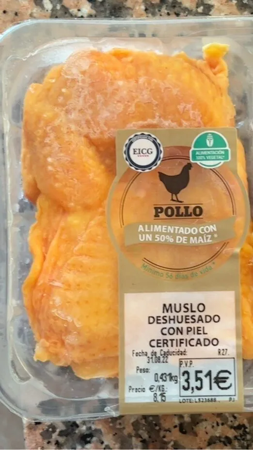 MUSLO DESHUESADO CON PIEL CERTIFICADO