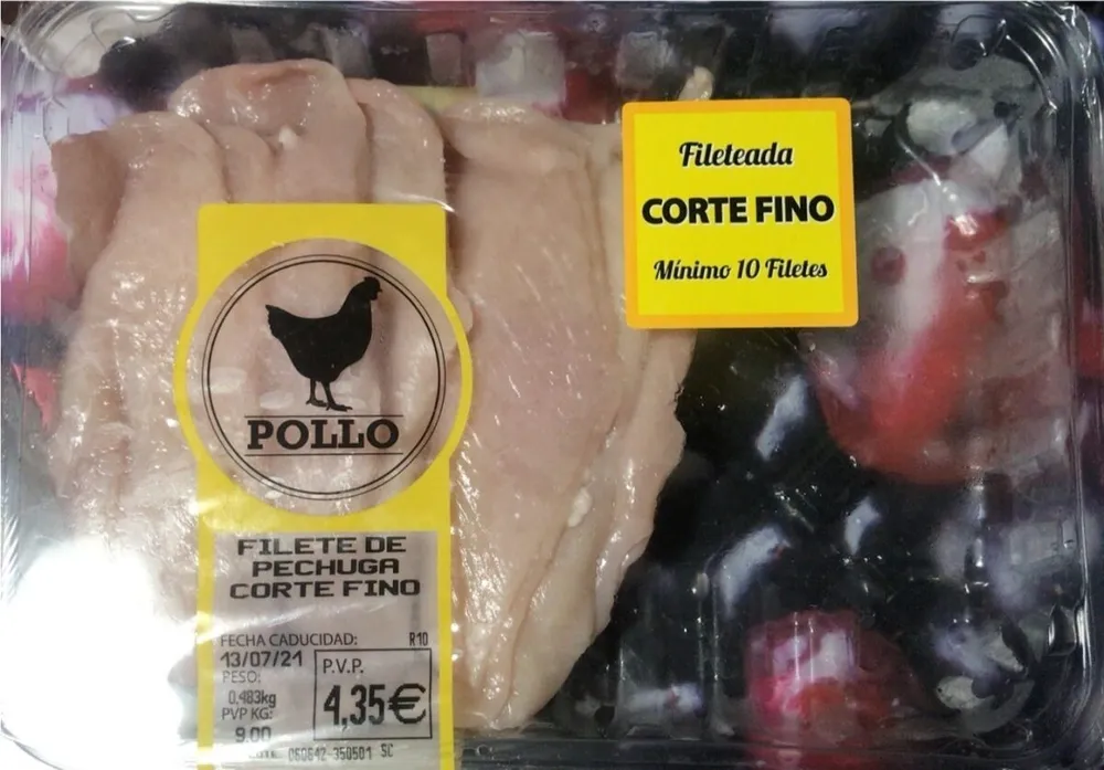 Filete de pechuga corte fino