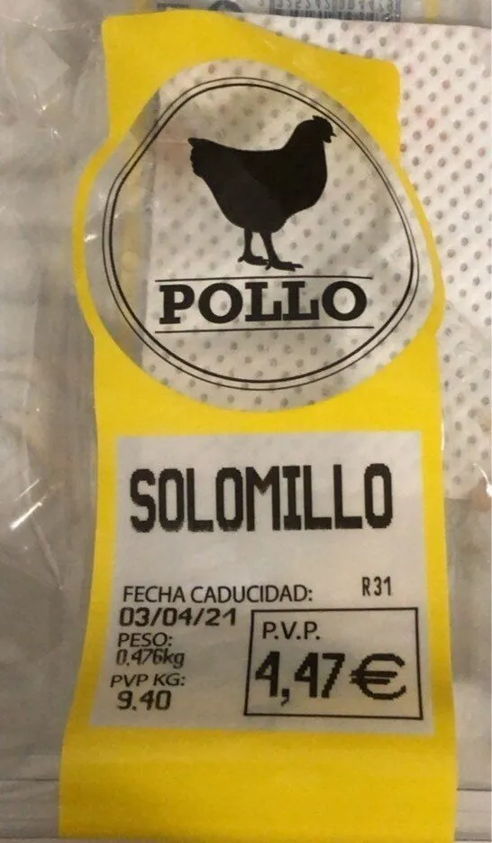 Solomillo pollo