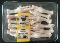 Patas limpias de pollo