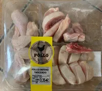 Pollo entero troceado