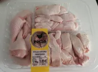Pollo entero troceado