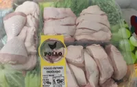 Pollo entero troceado