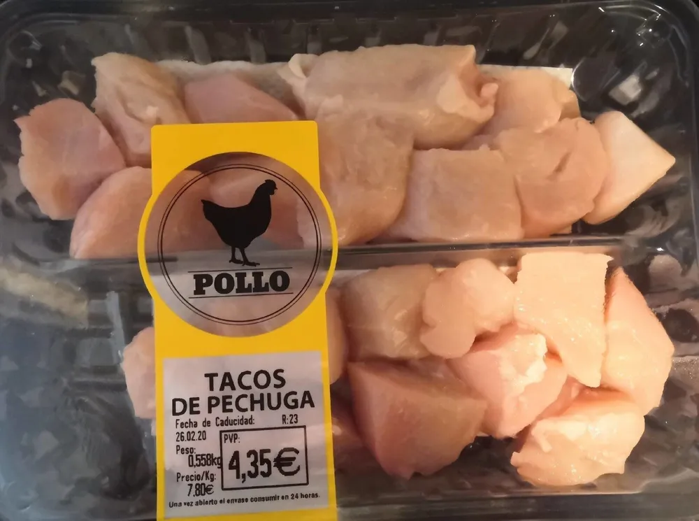 Tacos de pechuga de pollo