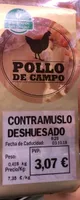 Contramuslo deshuesado de pollo de campo